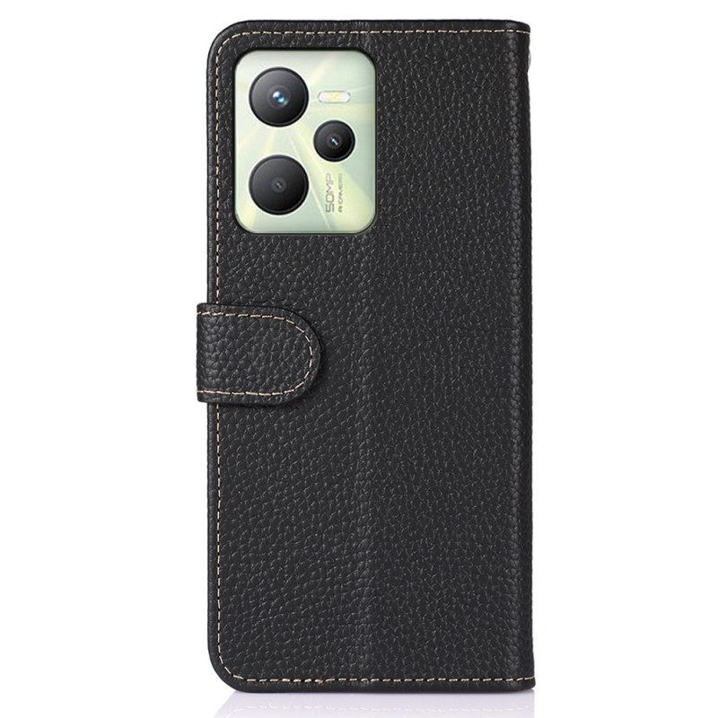 Κάλυμμα Realme C35 Khazneh Lychee Leather